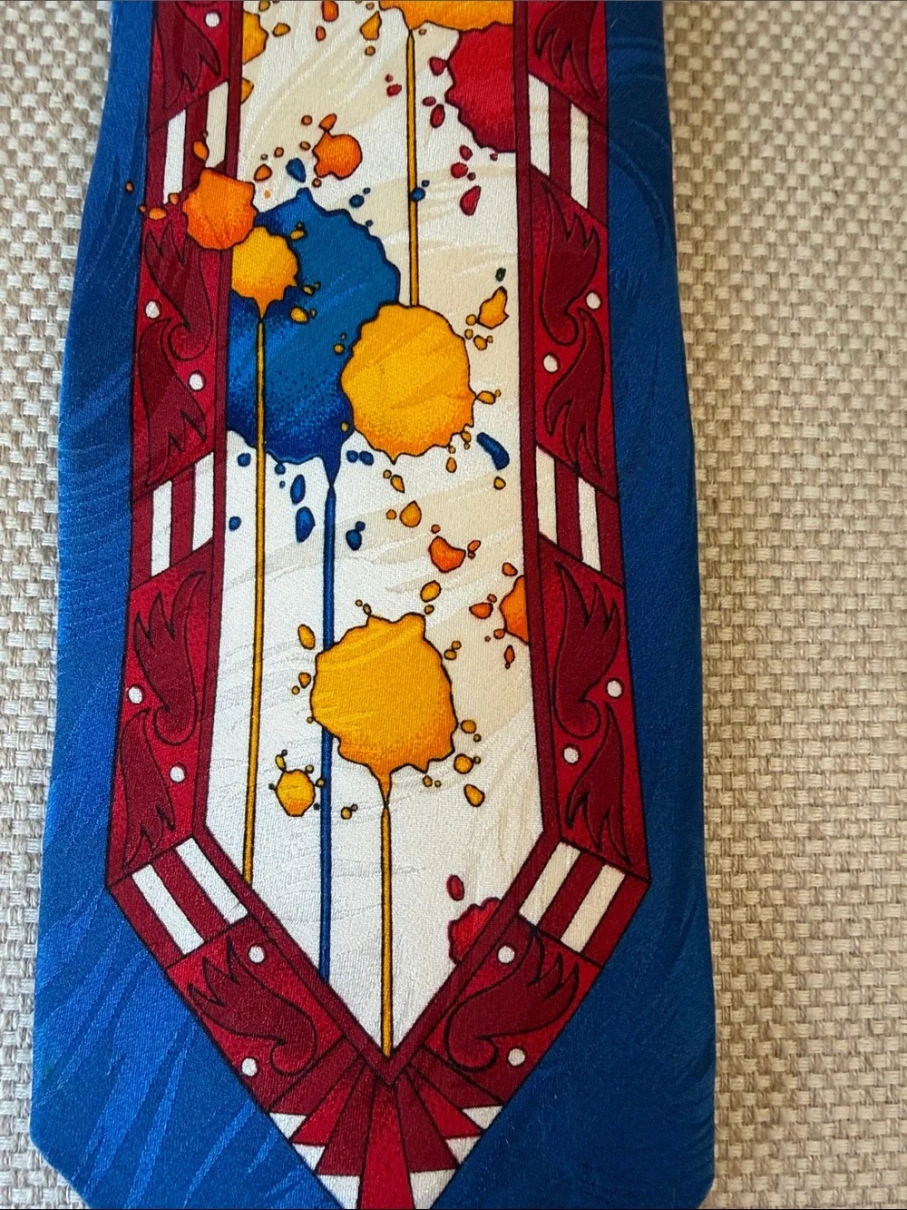 Rush Limbaugh Silk Splatter Tie- Vintage